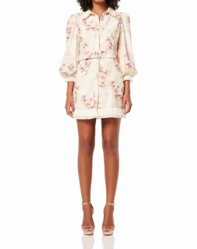 Elliatt Agency Mini Dress In Pink Multi In Pink