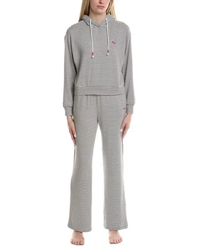 Pj Salvage 2pc Life Is Sweet Pajama Set In Gray