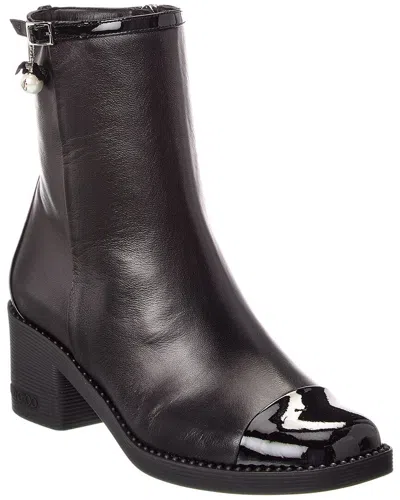 Jimmy Choo Adry 60 Leather Bootie In Black