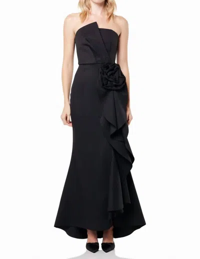 Elliatt Gavotte Maxi Gown In Black In Brown