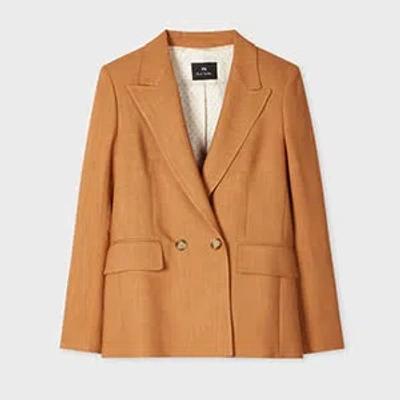 Ps By Paul Smith Double-breasted Blazer In Orange