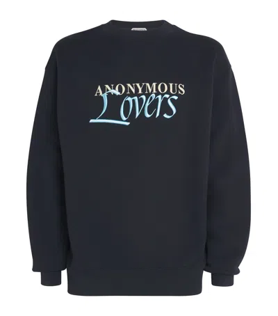 Jw Anderson X Dean Sameshima Anonymous Lovers Sweatshirt In Black