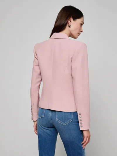 L'agence Brooke Open-front Blazer In Pink