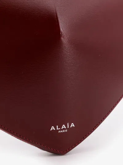 Alaïa Alaia Women Le Coeur Leather Crossbody Bag In Burgundy