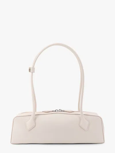 Alaïa Alaia Women Le Teckel Leather Crossbody Bag In White