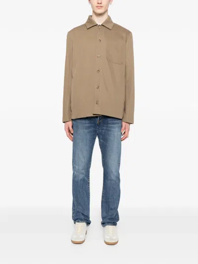 Apc Jeffray Jacket In Brown