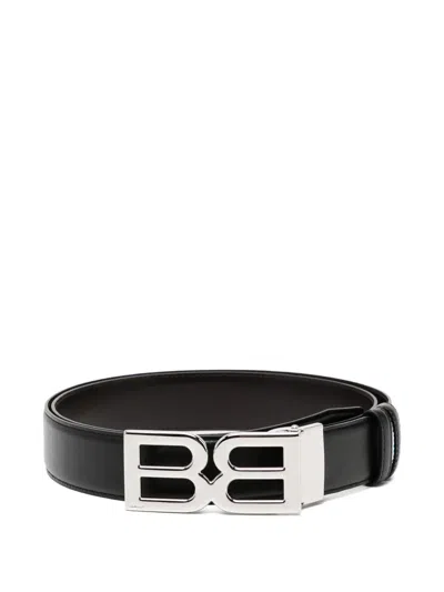 Bally Logo Buckle Belt In Black