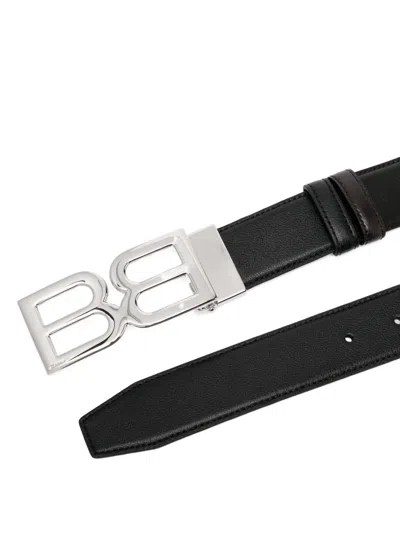 Bally Logo Buckle Belt In Black