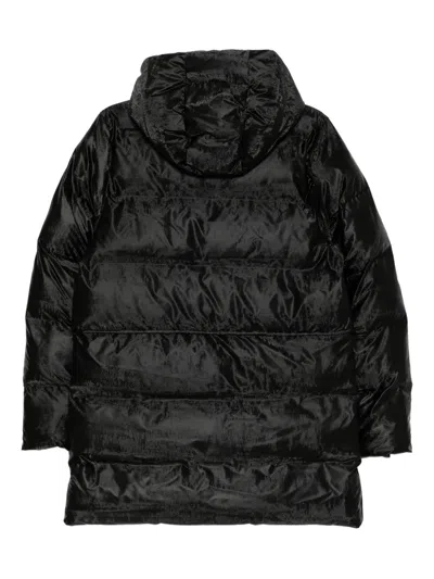 Rains Alta Puffer Jacket In Black