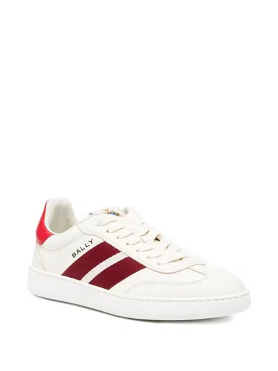 Bally Striped Lace-up Trainers In White
