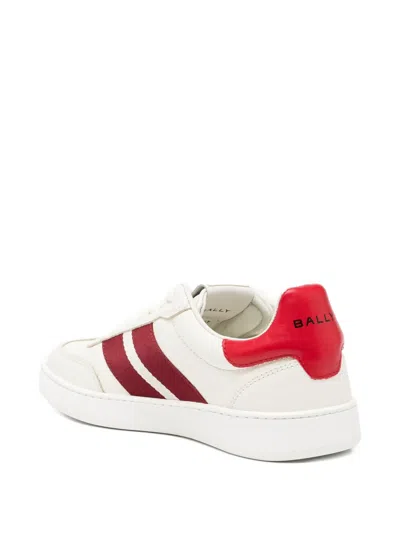 Bally Striped Lace-up Trainers In White