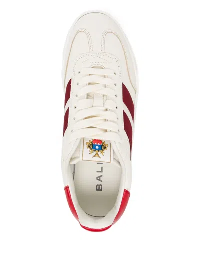 Bally Striped Lace-up Trainers In White