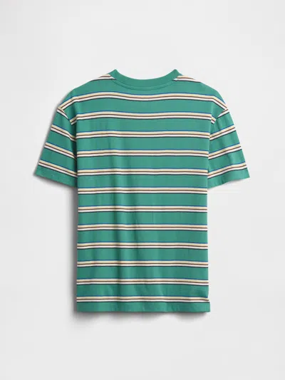 Gap Factory Kids Everyday Soft Stripe Pocket T-shirt In Multi