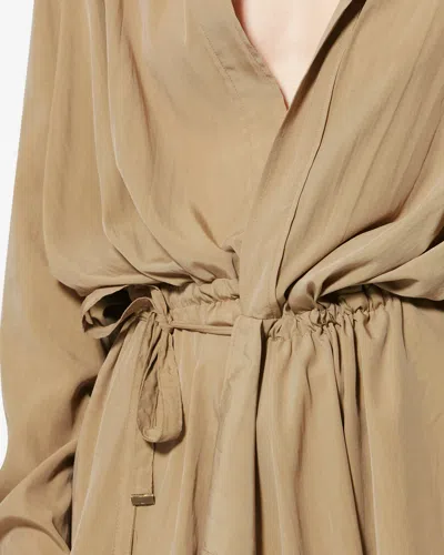 Isabel Marant Keren Drawstring Detail Jacket In Brown