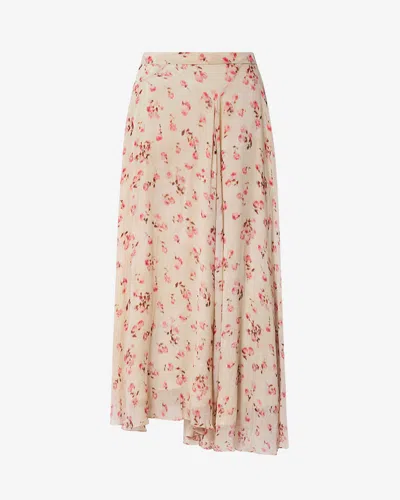 Isabel Marant Étoile Lycia Floral-pattern Midi Skirt In Green
