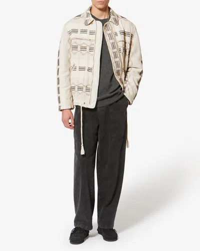 Isabel Marant Deyis Patterned Jacket In Gray