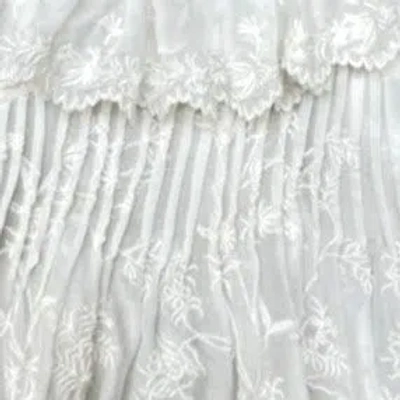 Isabel Marant X Zoelia Embroidered Ruffled Shorts In Gray