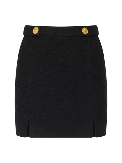 L'agence Nelina Tweed Mini Skirt In Black