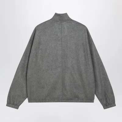 Auralee Silk Fleece Half-zip Sweatshirt In Gray