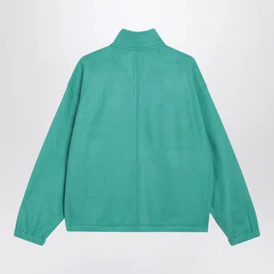 Auralee Jade Silk-yarn Fleece Men In Green