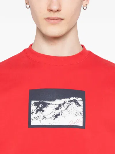 Bally Graphiced Sweatshirt In Red