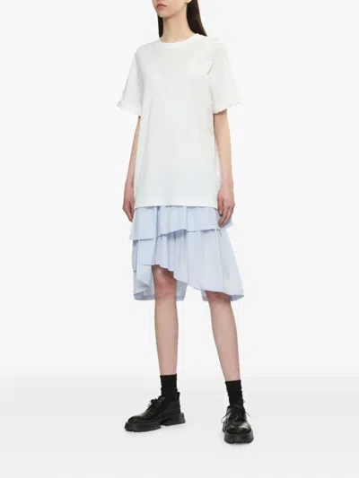 3.1 Phillip Lim Ruffled Overlay Dress In White