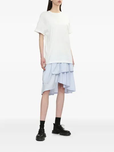 3.1 Phillip Lim Ruffled Overlay Dress In White