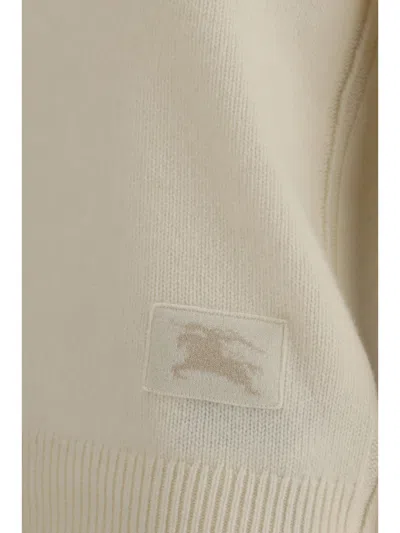 Burberry Cream Cashmere Cashmere Sweater In Multi