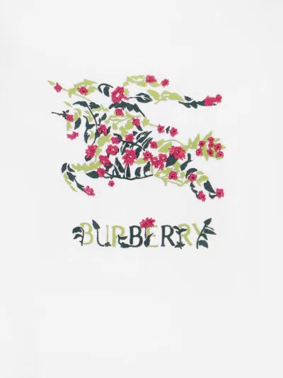 Burberry Floral Equestrian Knight T-shirt In Multi