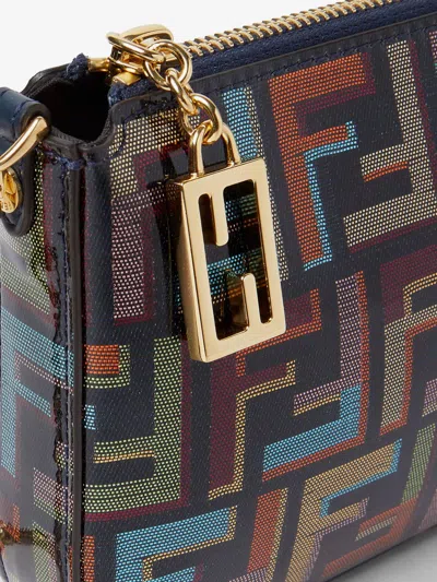 Fendi Women Baguette Ff Fabric Clutch Bag In Multi
