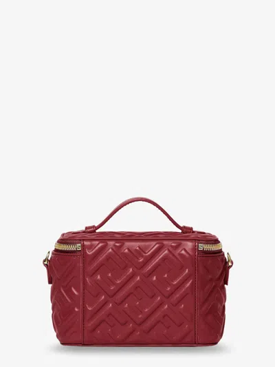 Fendi Vanity Leather Crossbody Bag With Ff Motif In Multi