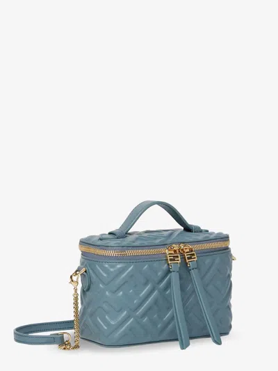 Fendi Vanity Leather Crossbody Bag With Ff Motif In Multi