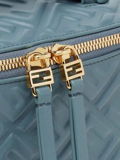 Fendi Vanity Leather Crossbody Bag With Ff Motif In Multi