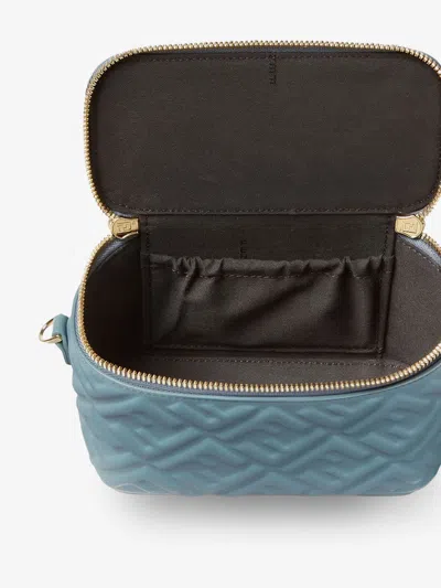 Fendi Vanity Leather Crossbody Bag With Ff Motif In Multi