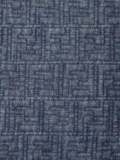 Fendi Strapless Denim Dress Structured Silhouette In Multi