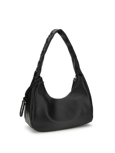 Ganni Women Medium Laces Hobo Bag In Black
