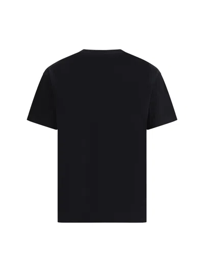 Givenchy Men Black Crewneck T-shirt With Maxi Logo Lettering On The Front In Cotton Man