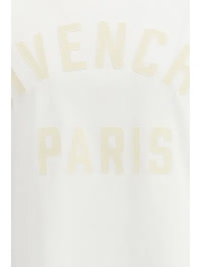 Givenchy White T-shirt With Maxi Logo On The Front In Cotton Man In Neutral