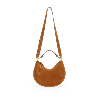 Isabel Marant Marant Oskan Zip Around Shoulder Bag With Soft Design In Brown