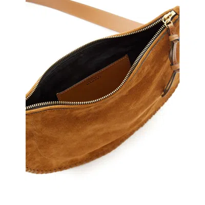 Isabel Marant Marant Oskan Zip Around Shoulder Bag With Soft Design In Brown
