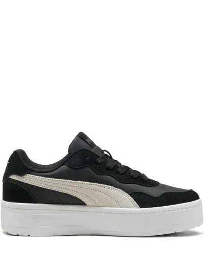 Puma Court Lally Skye Platform Sneakers In Black
