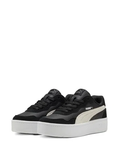 Puma Court Lally Skye Platform Sneakers In Black