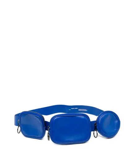 Off-white Zip Pouch Cross-body Bag In Blue