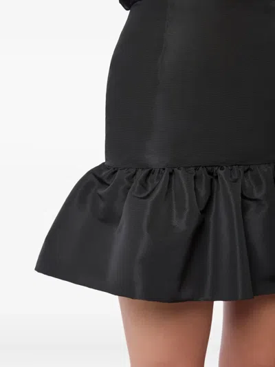 Nina Ricci Midi Skirt Featuring Ruffled Hem Detail In Black