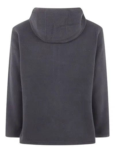 Snow Peak Half-zip Hoodie In Blue