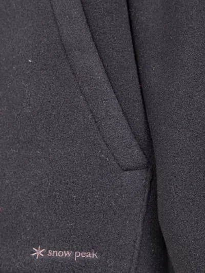 Snow Peak Half-zip Hoodie In Blue