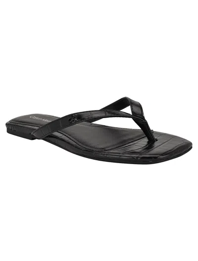 Calvin Klein Stelea Flip Flop In Black