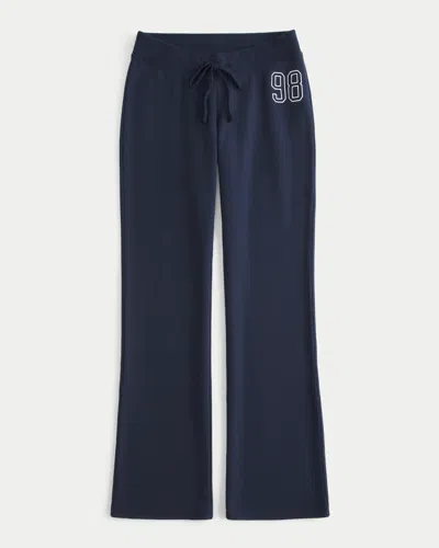 Hollister Number Graphic Bootcut Sweatpants In Animal Print
