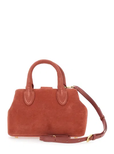 Schell Small Logo-lettering Tote Bag In Red