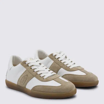 Tod's Low Top Sneakers Rubber Sole Suede In Multi